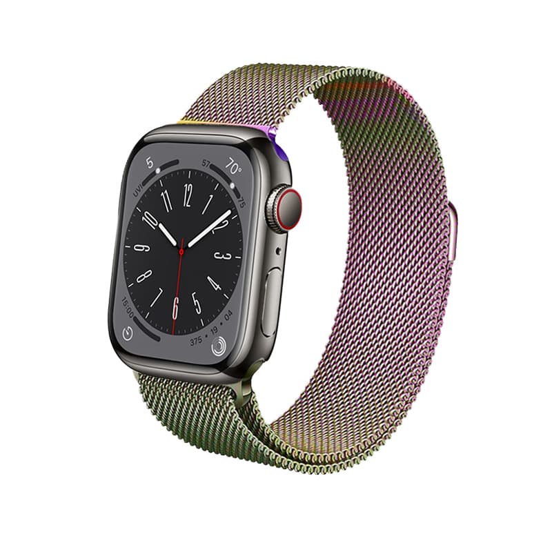 Crong Milano Steel - Stainless Steel Strap for Apple Watch 38/40/41/42 mm (Iridescent) 3