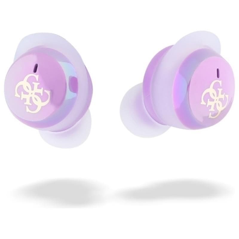Guess 4G Printed Logo - Bluetooth TWS Headphones + Charging Case (Purple) 5
