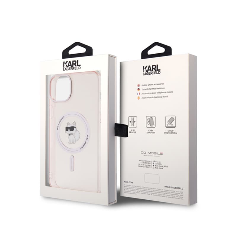 Karl Lagerfeld IML Choupette MagSafe - Case for iPhone 15 Plus (pink) 8