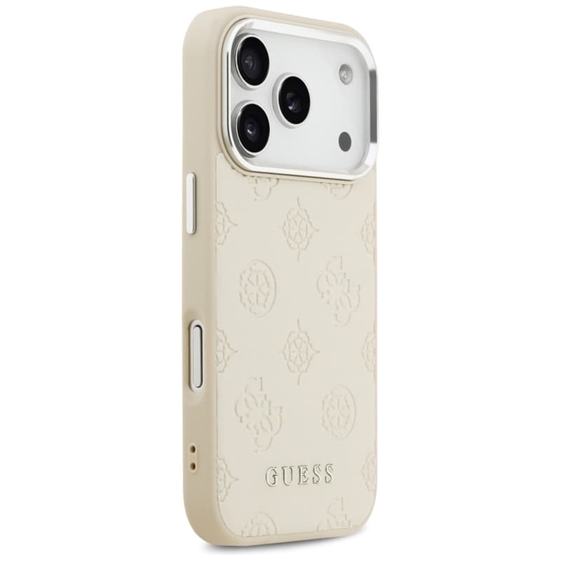 Guess Peony Hot Stamp Script MagSafe - Case iPhone 17 Pro (beige) 4