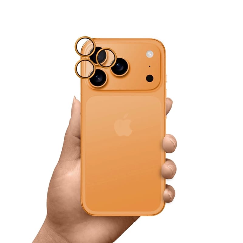 3mk HARDY Lens Protection Pro - Camera Lens Glass for iPhone 17 Pro / iPhone 17 Pro Max (Orange) 6