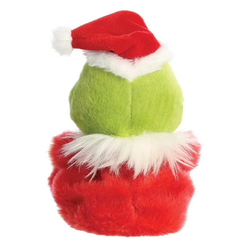 Grinch - Plush toy / cuddly sitting Grinch in Santa Claus outfit 13 cm from the Palm Pals collection Eco-Friendly 5