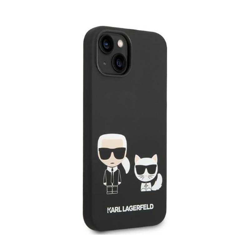 Karl Lagerfeld Liquid Silicone Karl & Choupette MagSafe - Case for iPhone 14 Plus (Black) 4