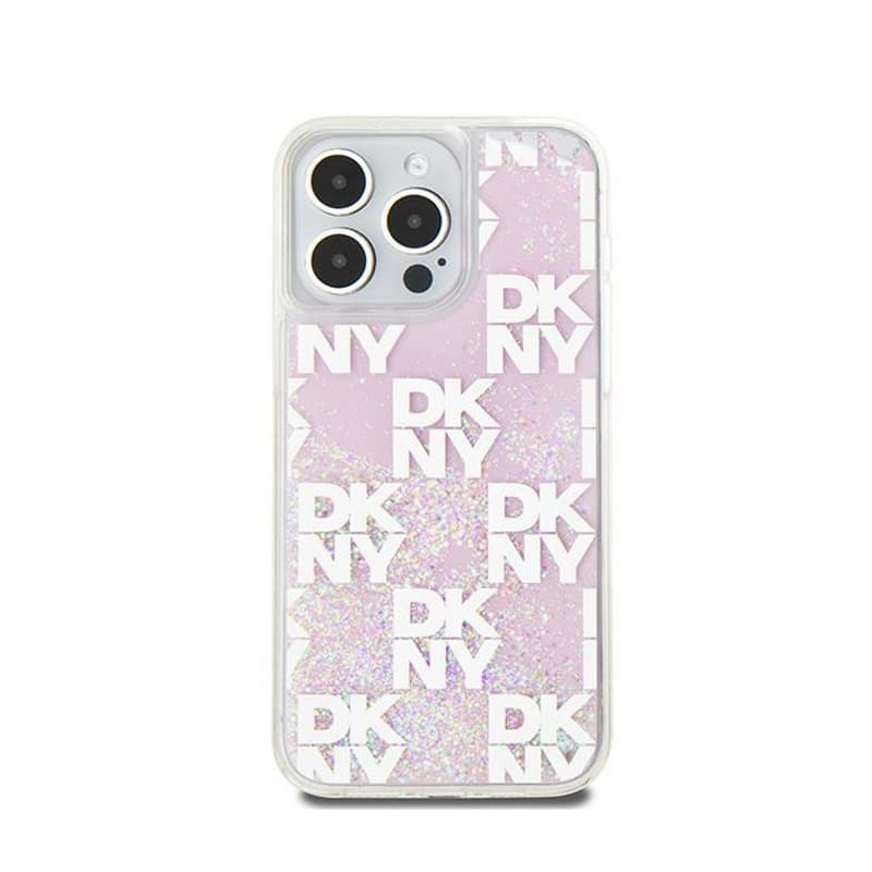 DKNY Liquid Glitter Multilogo - Case for iPhone 15 Pro Max (pink) 3