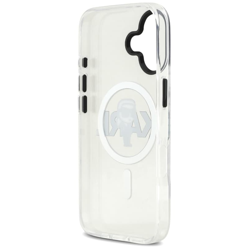 Karl Lagerfeld IML Karl Sketch Logo MagSafe - Case iPhone 17 (Clear) 7