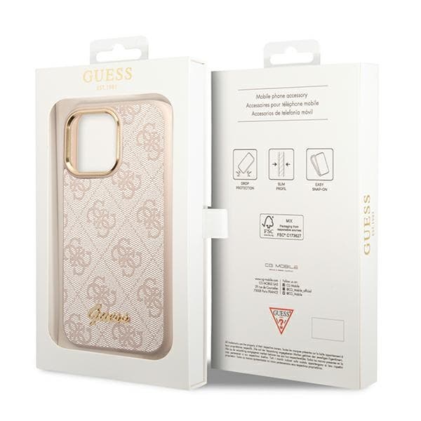 Guess 4G Metal Camera Outline Case - Case for iPhone 14 Pro Max (Pink) 8