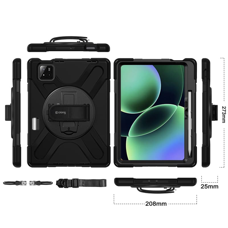 Crong Defender Plus – Rugged case for Xiaomi Pad 8 / 8 Pro / Pad 7 / 7 Pro 11.2" (Black) 7