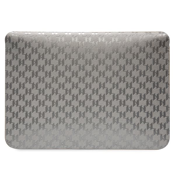 Karl Lagerfeld NFT Saffiano Monogram Ikonik Choupette Sleeve - 14" Notebook Case (Silver) 3