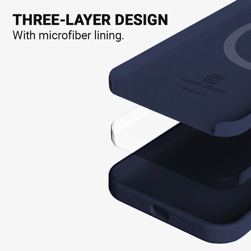 Crong Color Cover Magnetic - iPhone 13 Pro Max MagSafe Case (Navy Blue) 4