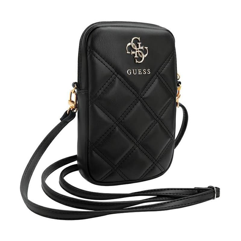 Guess Zip Quilted 4G - Phone bag (black) 3