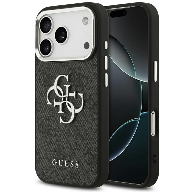 Guess 4G Big 4G Classic Logo - Case iPhone 17 Pro (Black / Silver) 1
