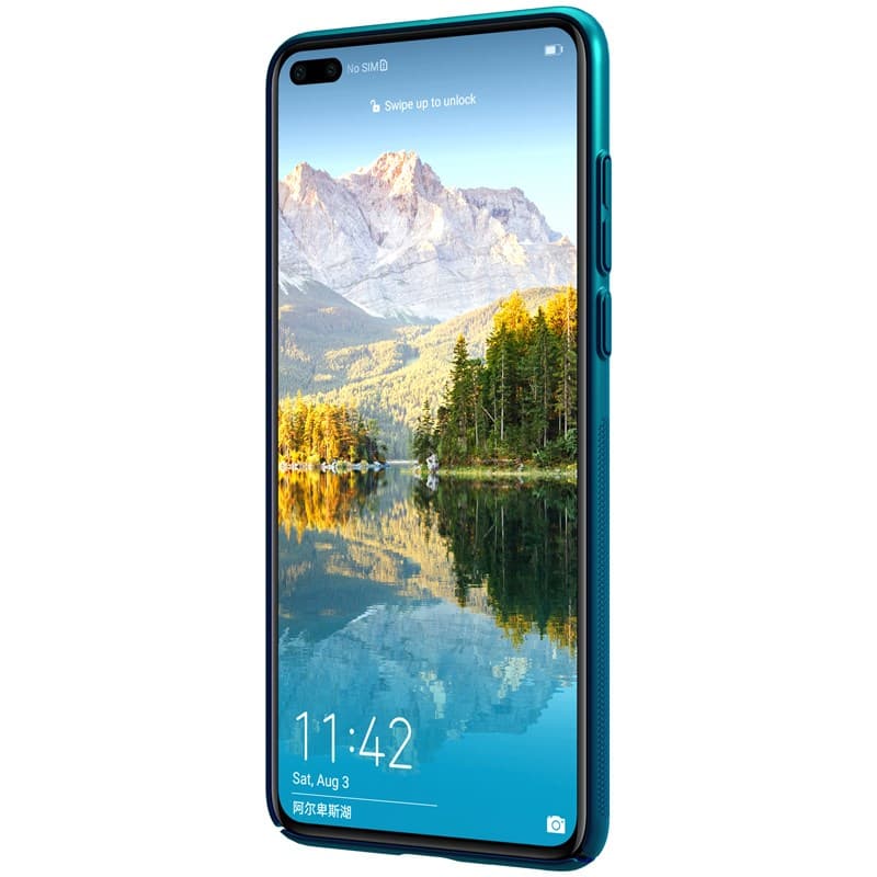 Nillkin Super Frosted Shield - Case for Huawei P40 (Peacock Blue) 3