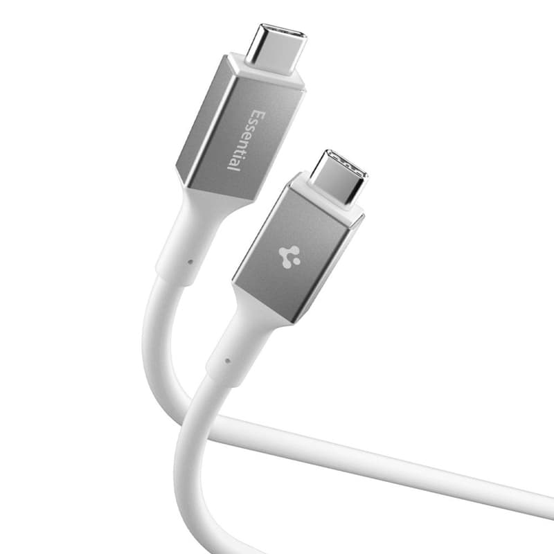 Spigen EB24012CC Essential - USB-C to USB-C PD Cable 240W 1.2m (White) 1
