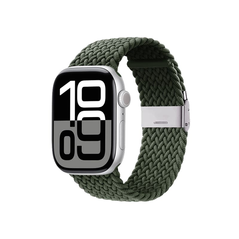 Crong Wave Band – Braided Apple Watch Strap 44/45/46/49mm (Green) 7