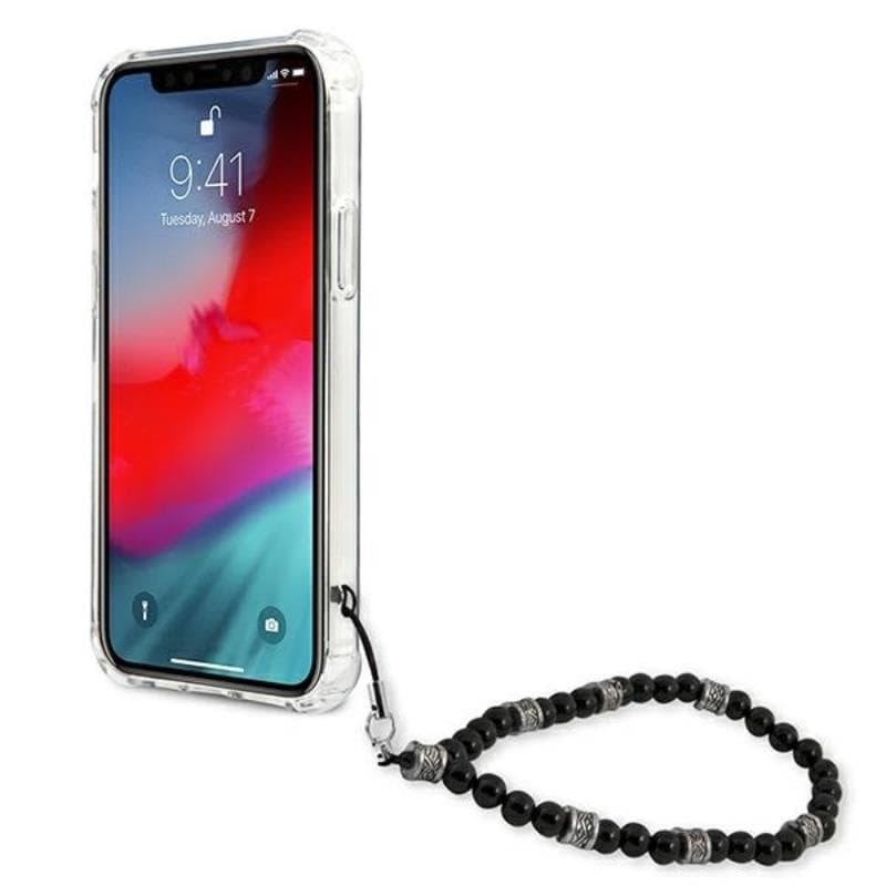 Guess Black Pearl Strap - Case iPhone 12 Pro Max (Clear) 5