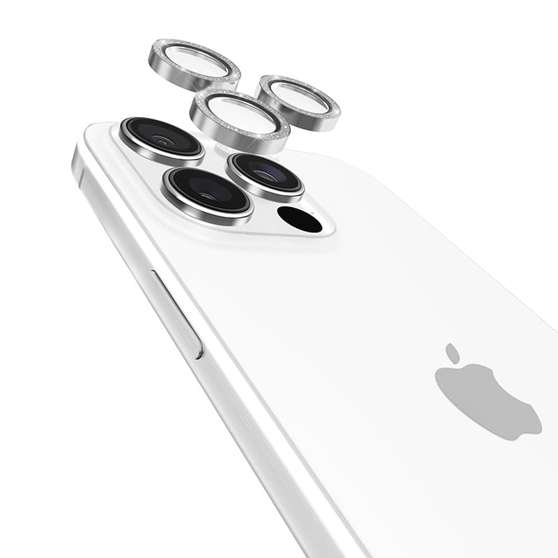 Case-Mate Aluminum Ring Lens Protector - Protective Glass for iPhone 16 Pro / iPhone 16 Pro Max Camera Lens (Twinkle) 8