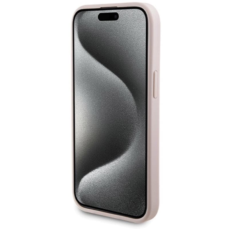 Guess Bundle Pack MagSafe 4G Metal Gold Logo - Case set + Power Bank 5000mAh MagSafe iPhone 15 (pink) 5