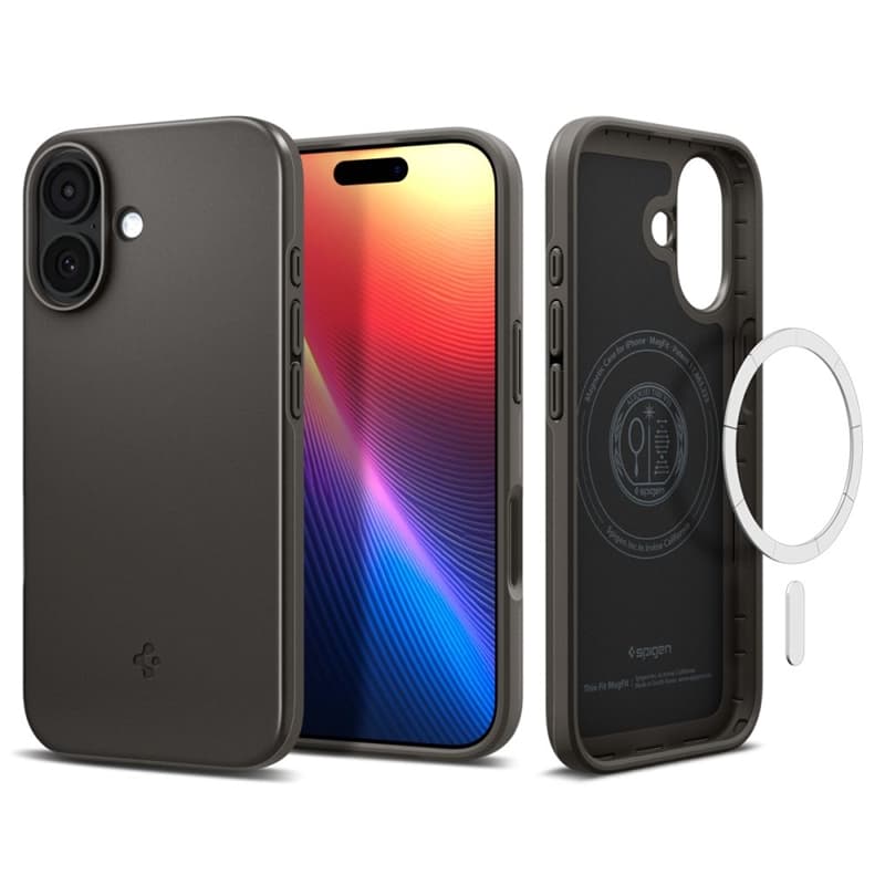 Spigen Thin Fit Mag MagSafe - Case for iPhone 17 (Gunmetal)   2