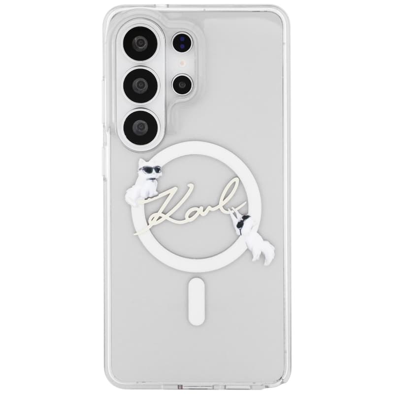 Karl Lagerfeld IML KC Script MagSafe - Samsung Galaxy S26 Ultra Case (Clear) 3