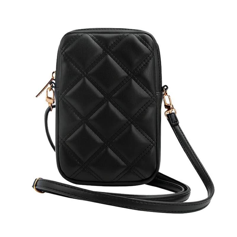 Guess Zip Quilted 4G - Phone bag (black) 4
