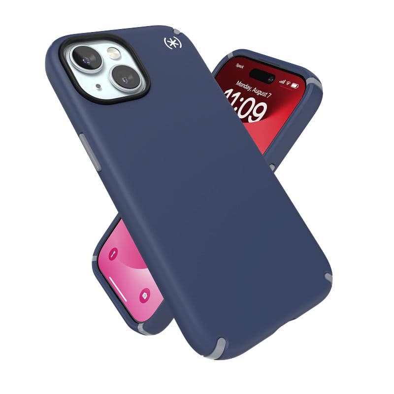 Speck Presidio2 Pro MagSafe - iPhone 17e / 16e / 15 / 14 / 13 Case (Coastal Blue / Dust Gray / White) 8