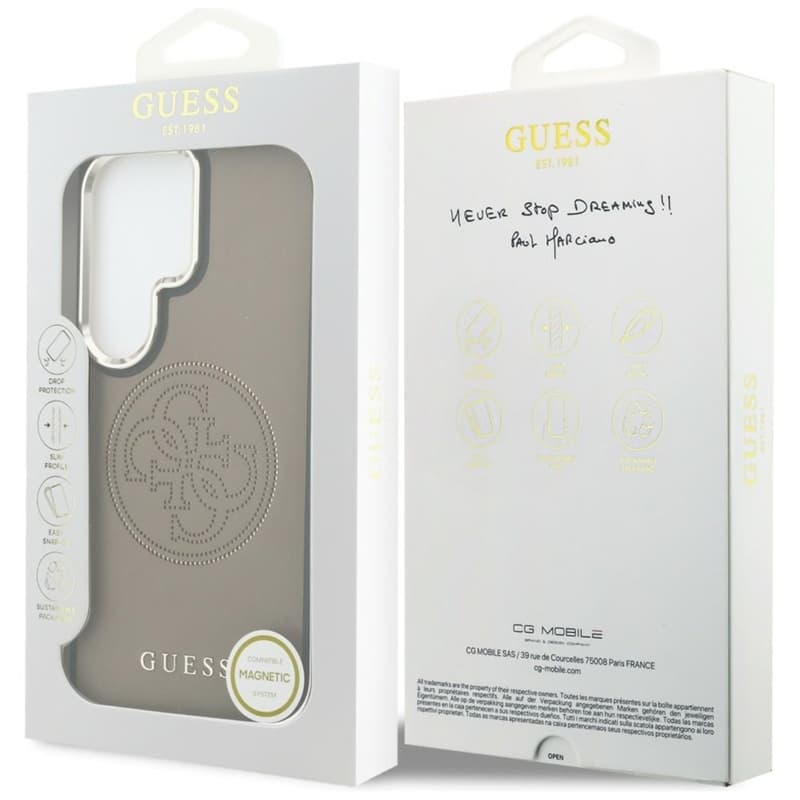 Guess Perforated Logo MagSafe - Samsung Galaxy S26 Ultra Case (Brown) 8