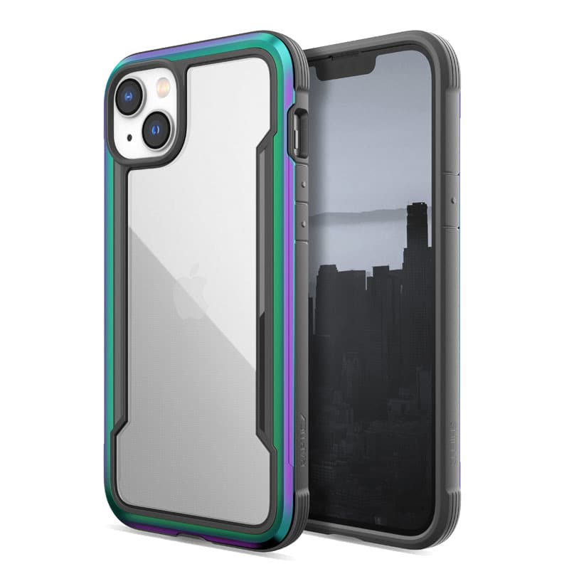 X-Doria Raptic Shield - Aluminum Case for iPhone 14 Plus (Drop-Tested 3m) (Iridescent) 5