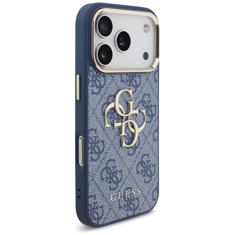 Guess 4G Big 4G Classic Logo - Case iPhone 17 Pro (Blue / Gold) 4