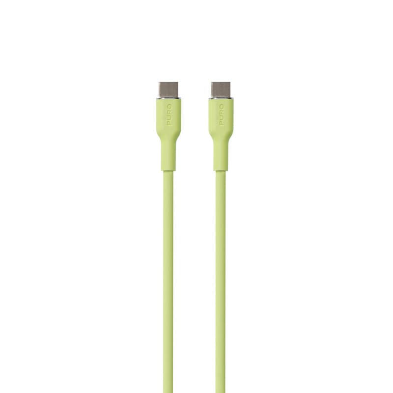 PURO ICON Soft Cable - Kabel USB-C do USB-C 1,5 m (Matcha Green) 2