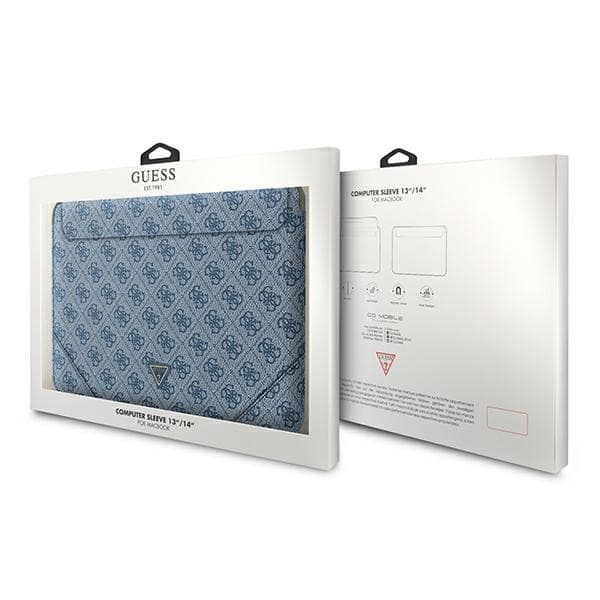 Guess 4G Uptown Triangle Logo Sleeve - Notebook Case 13" / 14" (Blue) 4