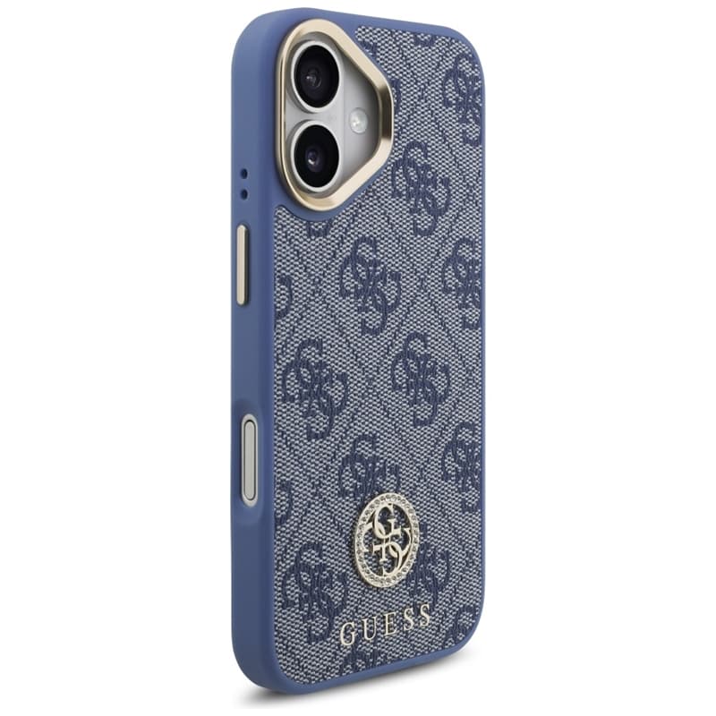 Guess 4G Strass Logo MagSafe - Case iPhone 17 (Blue) 4