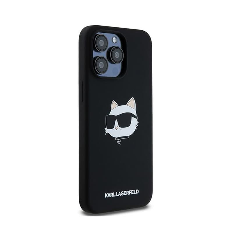 Karl Lagerfeld Silicone Choupette Head MagSafe - iPhone 15 Pro Max Case (black) 4