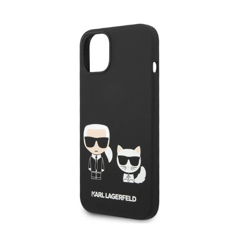 Karl Lagerfeld Liquid Silicone Karl & Choupette MagSafe - Case for iPhone 14 Plus (Black) 6