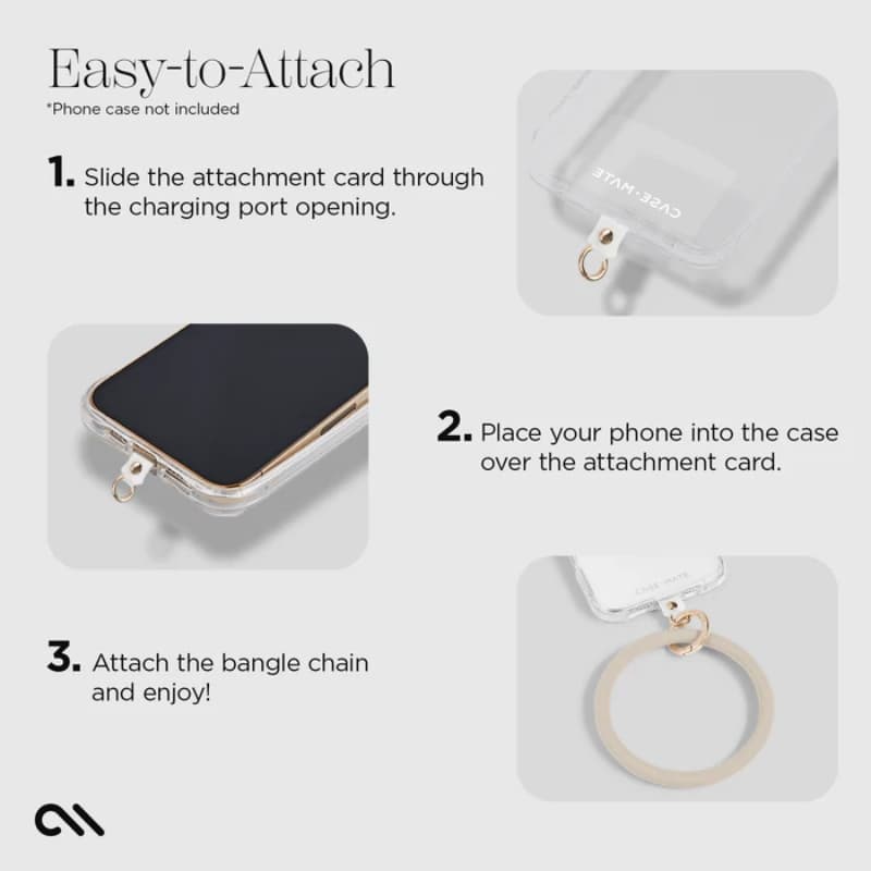 Case-Mate Phone Bangle - Wrist Strap for Smartphone (Nude) 6