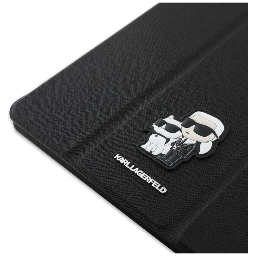 Karl Lagerfeld Book Cover Saffiano Magnetic Karl & Choupette - Case iPad Pro 11" M4 (2024) (black) 7