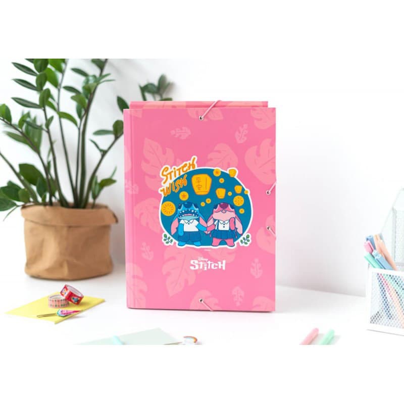 Disney Stitch - Folder / folder with elastic band A4 (24 x 34 cm) 3