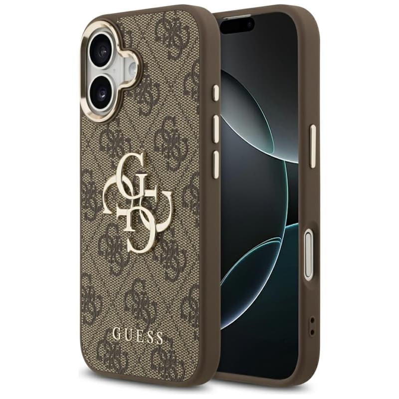 Guess 4G Big 4G Classic Logo - Case iPhone 17 (Brown / Gold) 1