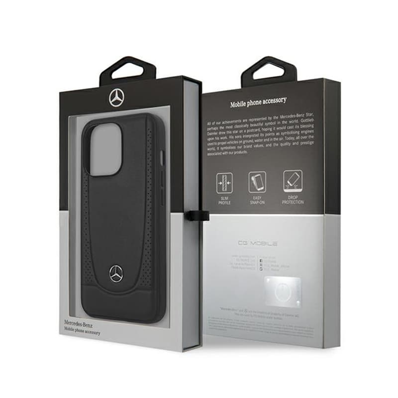 Mercedes Leather Urban Line - Case for iPhone 15 Pro Max (Black) 8
