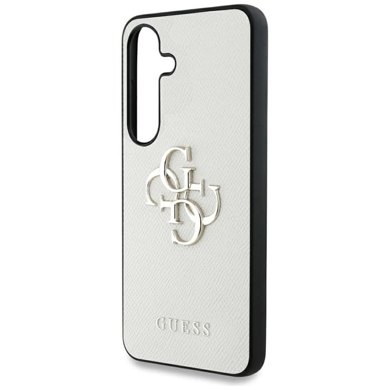 Guess Grained Big 4G Logo Small Classic Logo - Case for Samsung Galaxy S25 (beige) 6