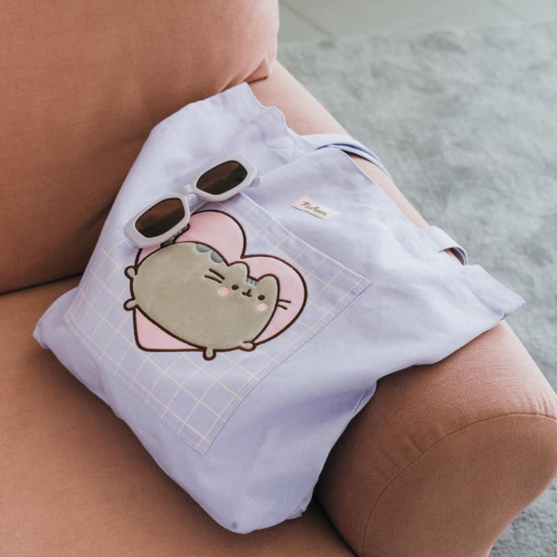 Pusheen - Cotton shoulder bag from the Moments collection (37 x 41 cm) 4