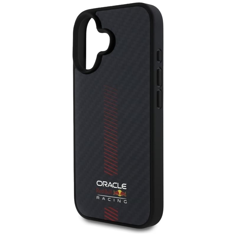 Red Bull Carbon Fiber Power Bar MagSafe - iPhone 16 Case (Black) 6