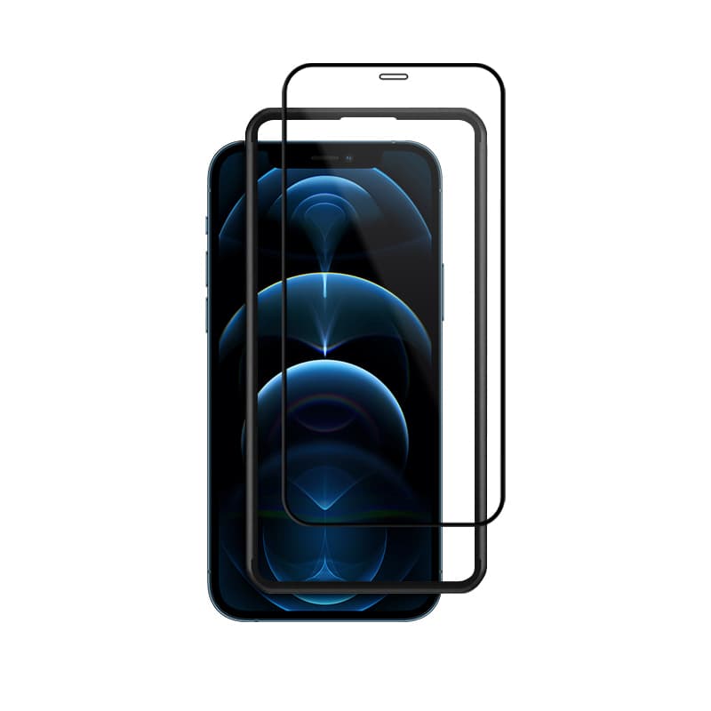Crong Anti-Bacterial 3D Armor Glass – 9H Tempered Glass for iPhone 12 / iPhone 12 Pro Full Screen + Installation Frame 2