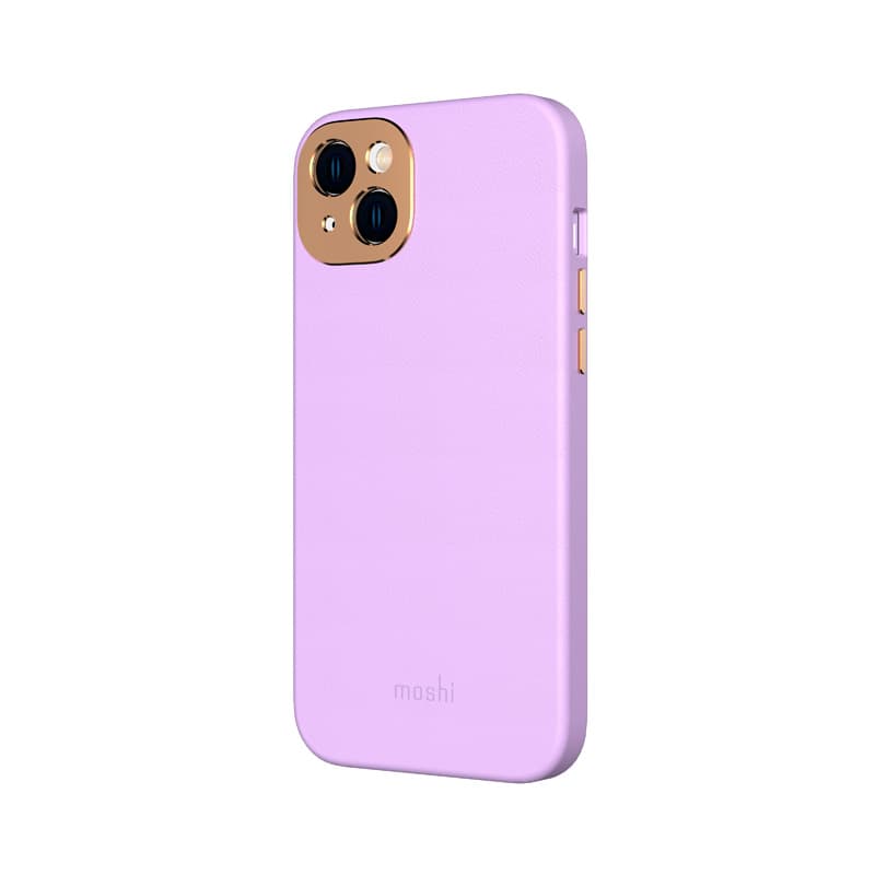Moshi Napa MagSafe - Leather case for iPhone 14 Max (Lavender Purple) 4