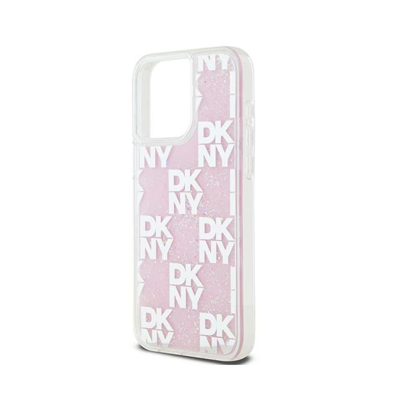 DKNY Liquid Glitter Multilogo - Case for iPhone 15 Pro Max (pink) 6