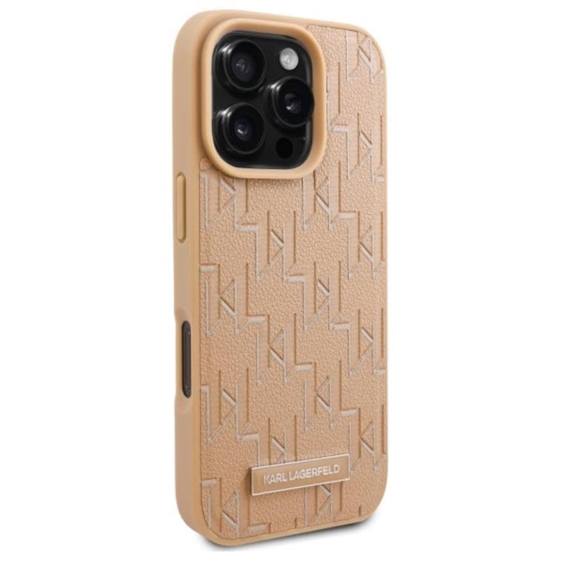 Karl Lagerfeld Hot Stamp MagSafe - Case for iPhone 16 Pro Max (beige) 4