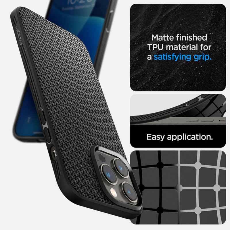 Spigen Liquid Air - Case for iPhone 14 Pro (Black) 4