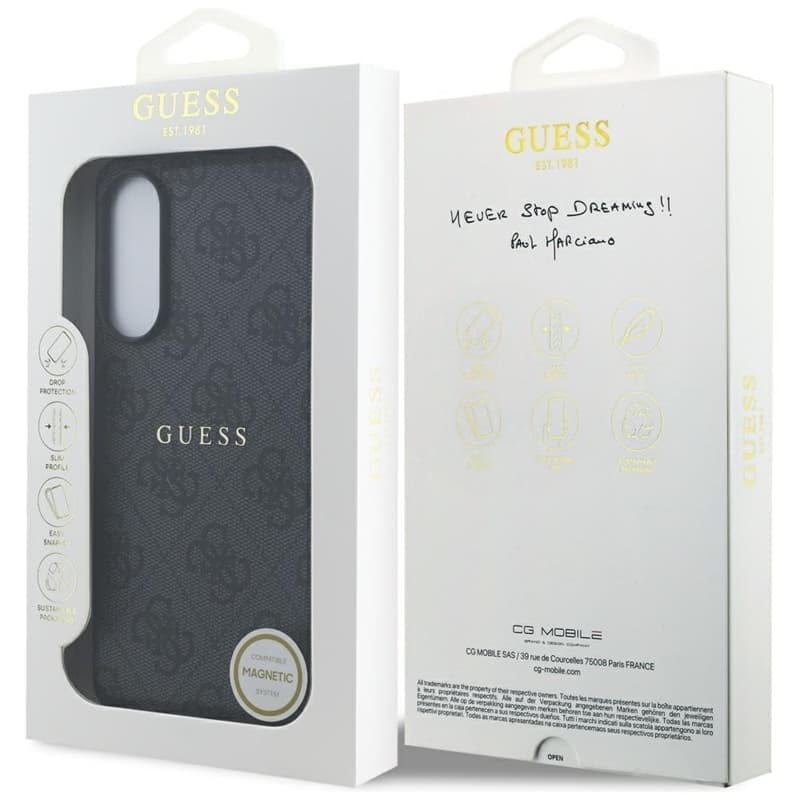 Guess 4G Ring Classic Logo MagSafe - Case Samsung Galaxy S25 Edge (black) 8
