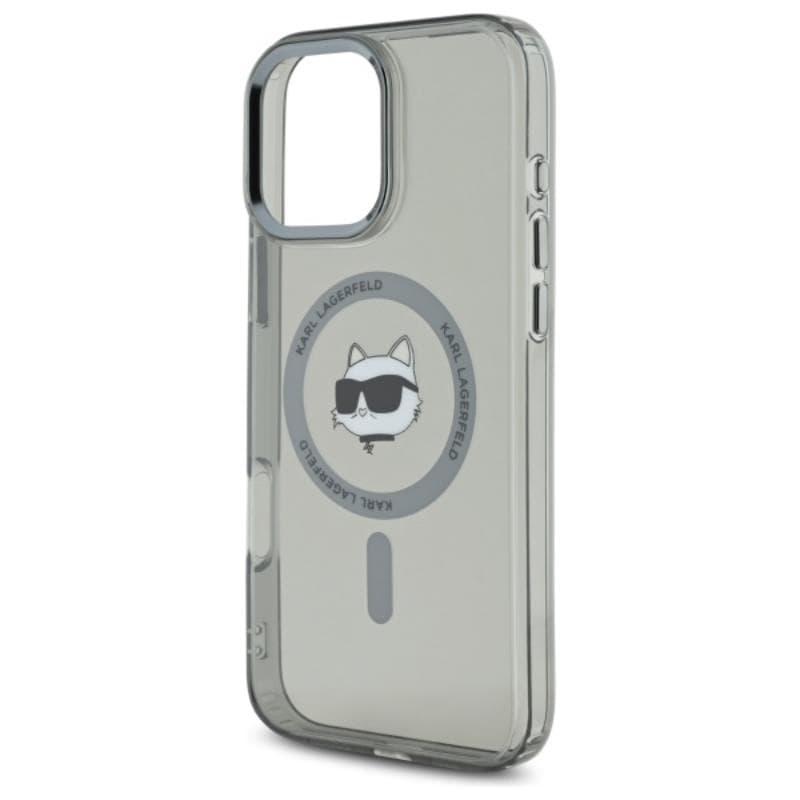 Karl Lagerfeld IML Metal Choupette Head MagSafe - Case for iPhone 16 Pro (black) 6