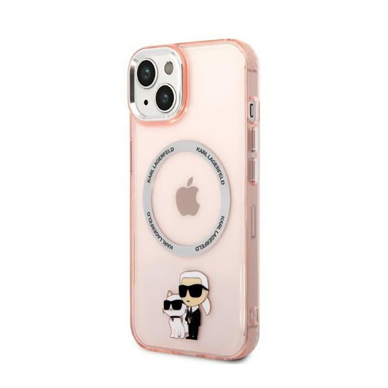 Karl Lagerfeld IML NFT Karl & Choupette MagSafe - Case for iPhone 14 Plus (Pink) 2