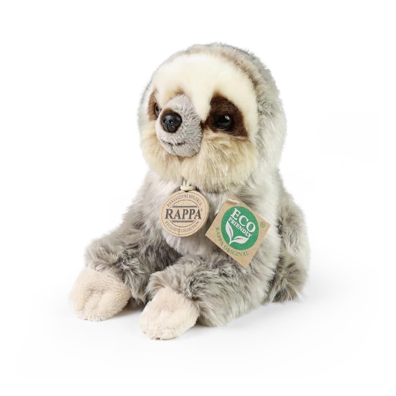 Rappa - Plush realistic toy Sloth sitting 18 cm Eco-Friendly 1